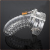 FUKR Cage de chasteté Perforated 9.5 x 3.5 cm Transparente